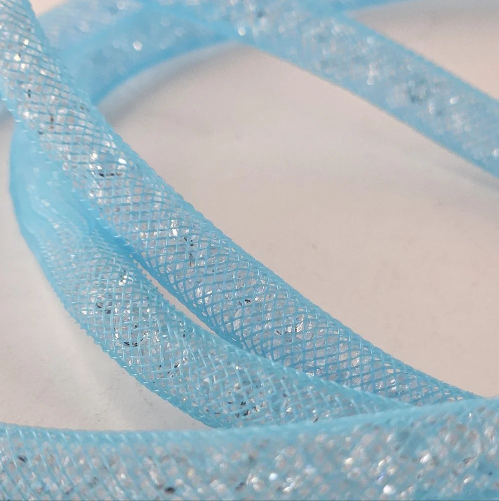 Sparkly Glitz And Glam Crossbody Phone Strap Necklace - Blue